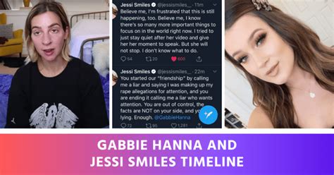 gabbie hanna leaks|Gabbie Hanna, Jessi Smiles Timeline: Everything in 3.